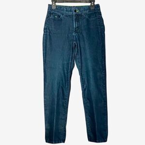 NYDJ High Rise Curvy Ankle Length Jeans in Dark Blue Wash Women’s 6